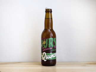 Botella de Cerveza madrileña monovarietal La Quince 15 hours ahtanum Session IPA