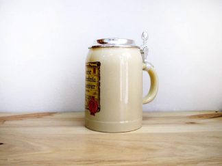 Jarra de cerveza alemana con tapa Aecht Schelenkerla Rauchbier