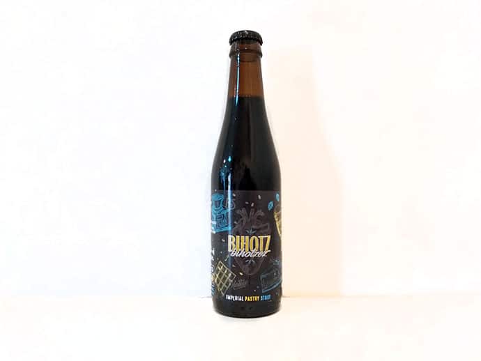 Botella de cerveza Laugar Bihotz Bihotzez