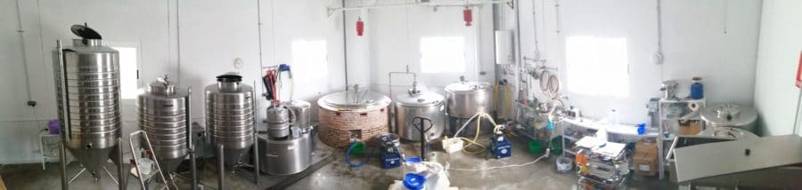 Vista panorámica de la fábrica de Cerveza Bailandera