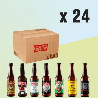 Pack de cervezas SanFrutos al gusto 24 unidades