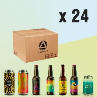 Pack al gusto de cervezas artesanales Attik Brewing 24 uds